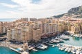 View of Monte Carlo harbour in Monaco Royalty Free Stock Photo