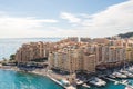 View of Monte Carlo harbour in Monaco Royalty Free Stock Photo