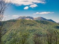 View of Monte San Primo summit as seen from hiking trail to Corni di Canzo Royalty Free Stock Photo