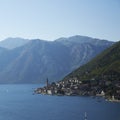 A view of the Montenegrin coastline from the water