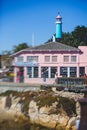 View of Monterey Old Fisherman`s wharf, Monterey County, California, USA Royalty Free Stock Photo