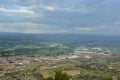 View from Montgri castle Royalty Free Stock Photo