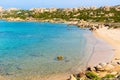 View of of Monti di Rena beach on island the Maddalena, Sardinia