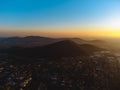 View on Monticelli Brusati, a little country of Franciacorts Royalty Free Stock Photo