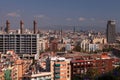 View from Montjuic Cable Car, Barcelona.