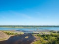 View from the Montmorency falls park, Quebec, Canada Royalty Free Stock Photo