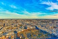 View from the Montparnasse tower on Paris in early spring