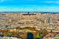 View from the Montparnasse tower on Paris in early spring