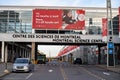 View of Montreal Science Centre building in Old Port. Royalty Free Stock Photo
