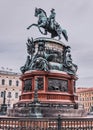 Monument to Emperor Nicholas the First . Saint-Petersburg, Russia