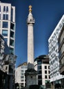 A view of the Monument of the Great Fire