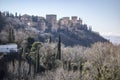 View monument la Alhambra from Sacromonte, traditional neighbor