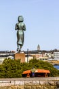 View of the Monument of peace between Finland and the USSR in He