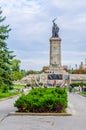 View of the monument of the soviet army in Sofia, Bulgaria Royalty Free Stock Photo