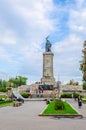 View of the monument of the soviet army in Sofia, Bulgaria Royalty Free Stock Photo