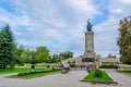 View of the monument of the soviet army in Sofia, Bulgaria Royalty Free Stock Photo