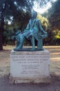Monument to Aleksander Pushkin in Rome, Italy