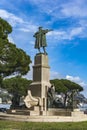 Monument to Christopher Columbus in Rapallo, Italy Royalty Free Stock Photo
