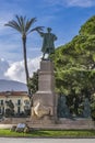 Monument to Christopher Columbus in Rapallo, Italy Royalty Free Stock Photo