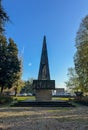 A view of the Monument to the Fallen of Pizzighettone. Royalty Free Stock Photo