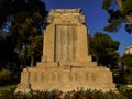 Monument to the fallen in WWI 1915-1918 and WWII 1940-1945, Locorotondo, Italy