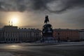 View of the monument to Nicholas 1