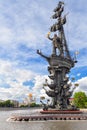 View of the monument to Peter the great