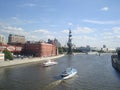 View of the monument to Petru I in Moscow