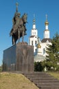 View of the monument to Tsar Ivan the Terrible - the founder of the city of Oryol