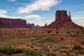 View of Monument Valley at dusk, Utah, USA Royalty Free Stock Photo