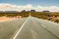 View of the monument valley from the forrest gump point Royalty Free Stock Photo