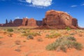 View of Monument Valley in Navajo Nation Reservation between Utah and Arizona