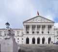 View of the monumental Portuguese Parliament (Sao Bento Palace), located in Lisbon Royalty Free Stock Photo