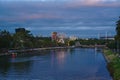 View of Moomba Festival in Melbourne in Dusk