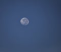 View of the Moon in clear night sky from South Africa Royalty Free Stock Photo