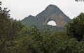 View of Moon Hill, Yangshuo, China Royalty Free Stock Photo