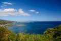 View on Moorea, Tahiti island, French polynesia, close to Bora-Bora Royalty Free Stock Photo