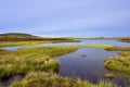 Wetlands Landscape of Outer Hebridean Island of Scotland Royalty Free Stock Photo