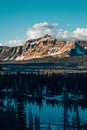 View of Moosehorn Lake, in Uinta National Forest, utah Royalty Free Stock Photo