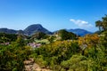 View from the Morne Morel hiking trail, Terre-de-Haut, Iles des Saintes, Les Saintes, Guadeloupe, Lesser Antilles, Caribbean Royalty Free Stock Photo