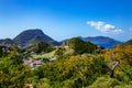 View from the Morne Morel hiking trail, Terre-de-Haut, Iles des Saintes, Les Saintes, Guadeloupe, Lesser Antilles, Caribbean Royalty Free Stock Photo