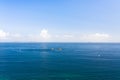 View of morning clouds over Atlantic ocean