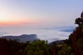 View of Morning Clouds During Sunrise From Sarangkot Viewpoint