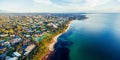 View of Mornington Peninsula coastal suburbs.