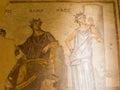 Mosaic representing Acme between Eros Love and Charis Grace, National Museum of Beirut, Lebanon