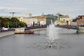 View of Moscow city center on the City Day celebration