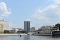 View of the Moscow Government building and the White house - the Russian Government building.