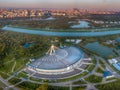 View of Moscow and the ice Palace in Krylatskoye