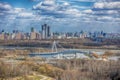 View of Moscow and the ice Palace in Krylatskoye Royalty Free Stock Photo