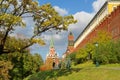 View of the Moscow Kremlin in autumn Sunny day, Moscow, Russia Royalty Free Stock Photo